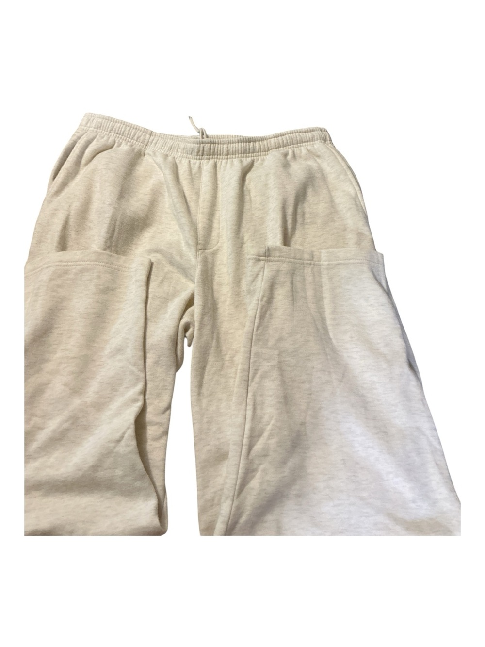 Active USA Cream Kids Sweatpants with Front Pockets